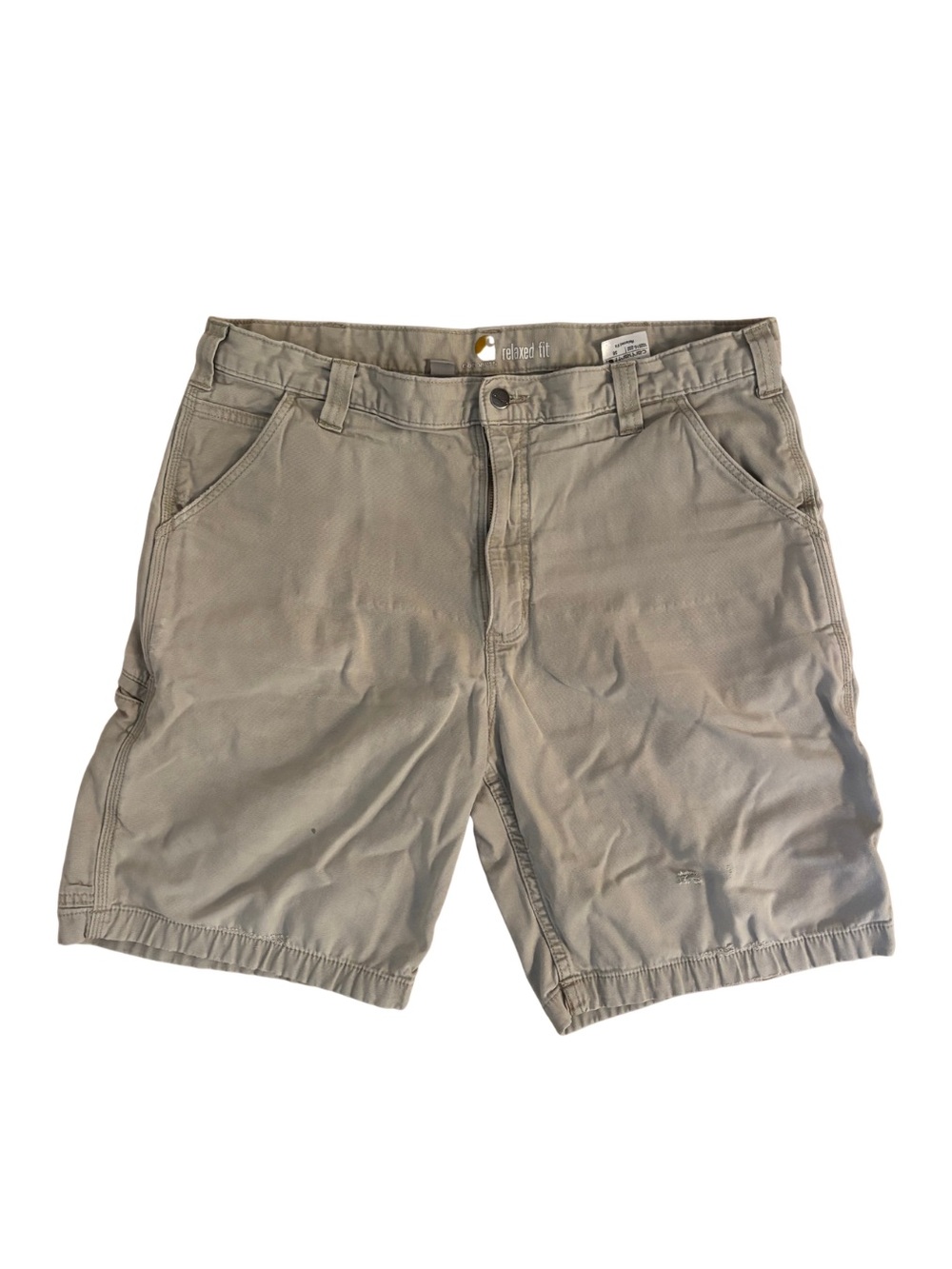 Carhartt Relaxed Fit Khaki Work Carpenter Shorts